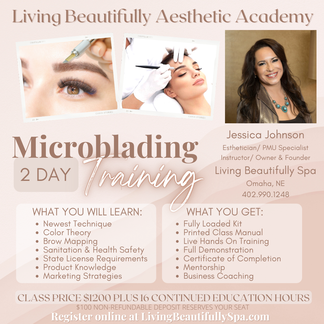Microblading training flyer 2022