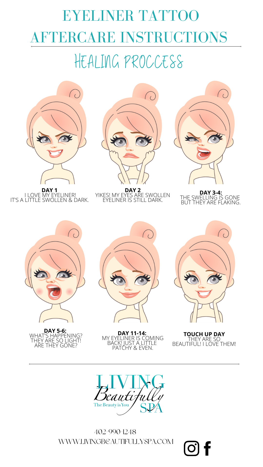 EYELINER Aftercare Instructions