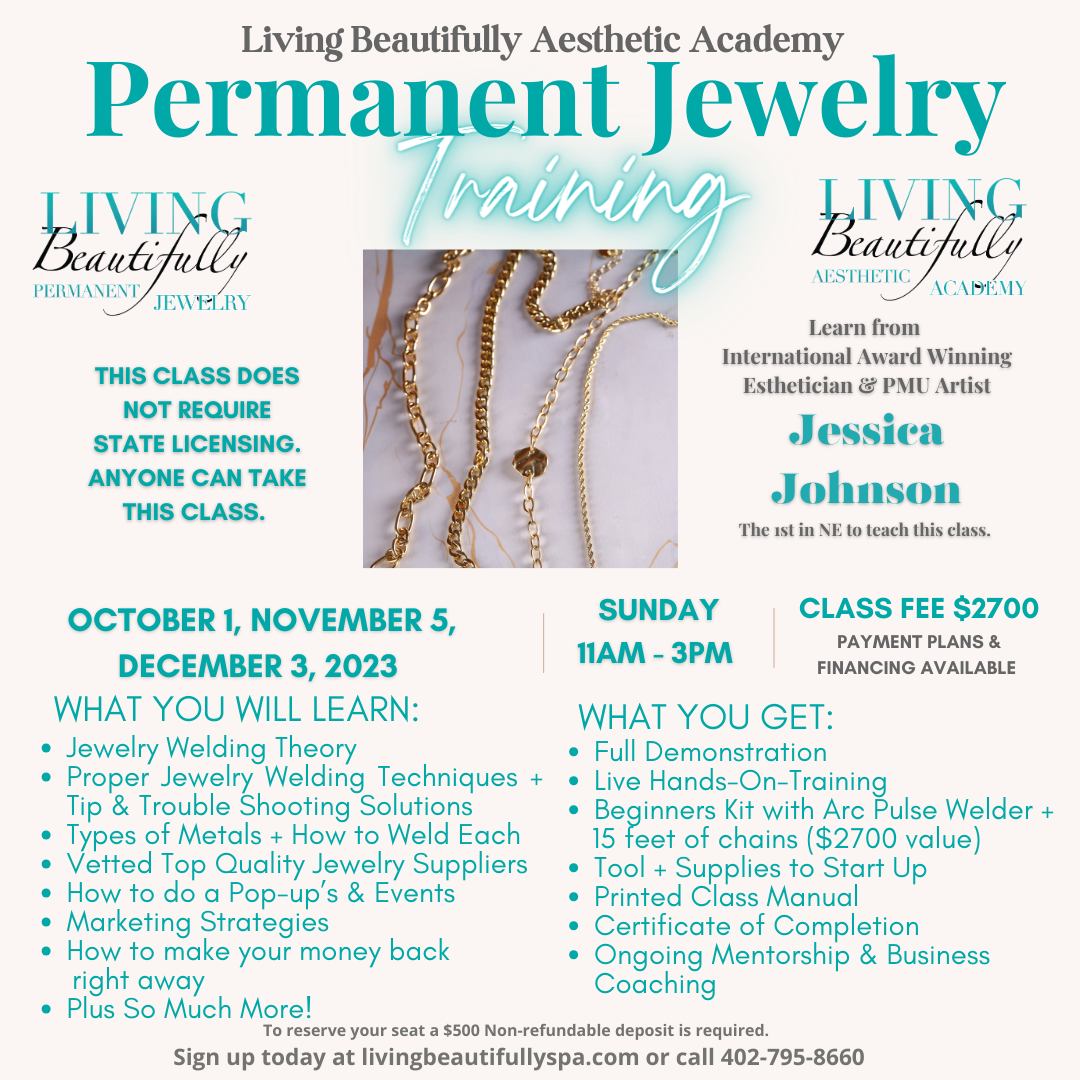 Permanent Jewelry flyer 2023